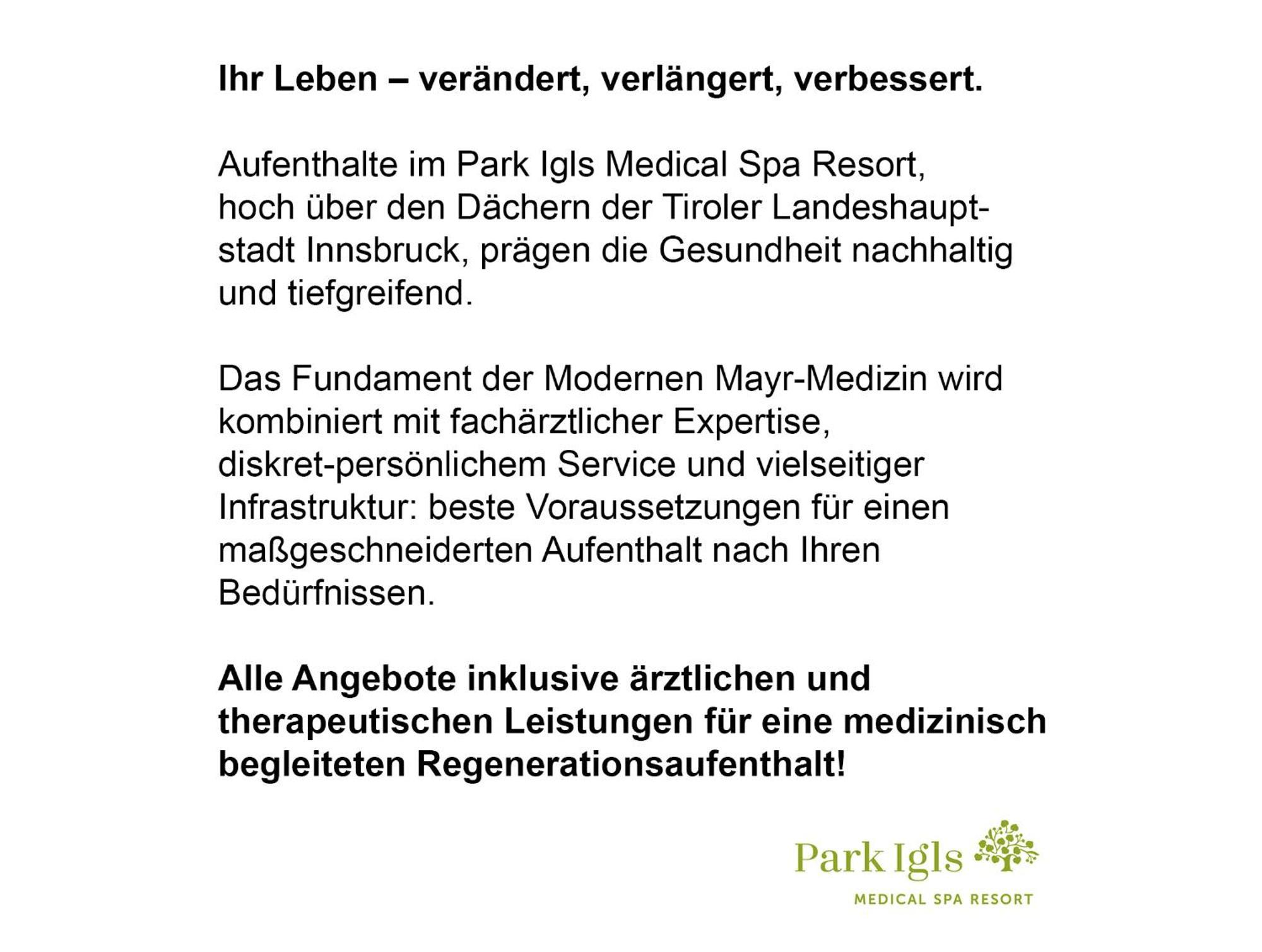 Park Igls - Medical Spa Resort Innsbruck Exterior foto